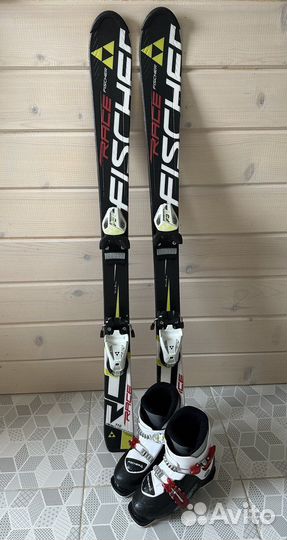Горные лыжи детские 110 Fischer RC 4 комплект