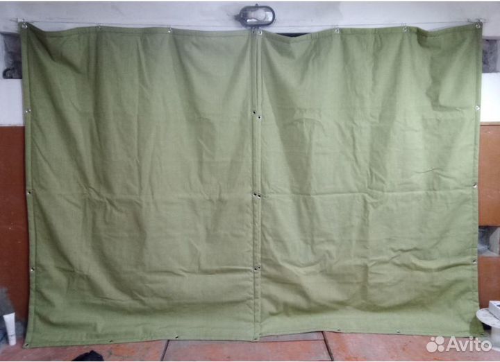 Брезент тент штора полог в гараж, на ворота