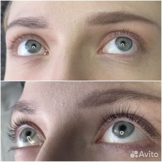 Ламинирование velvet ресниц + ботокс 6D питание