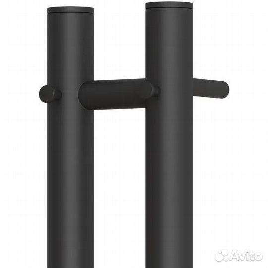 Полотенцесушитель электрический черный 120х80