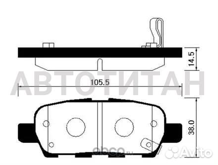 Колодки тормозные дисковые задн infiniti: FX 35, F