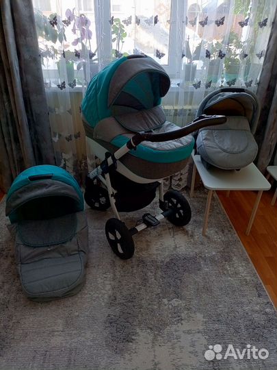 Коляска adamex 3 в 1 бу