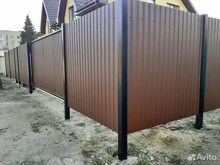 Заборы для частного дома 3D на заказ 2 метра