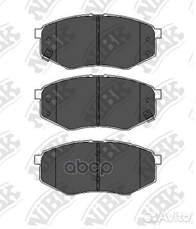 Колодки тормозные дисковые перед PN0704 NiBK
