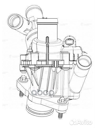 Термостат MB W205/W216 14- M274 LT15274 luzar