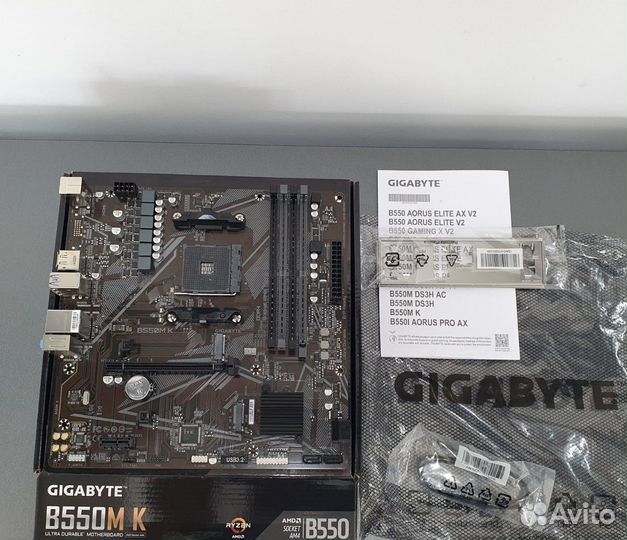 Материнская плата gigabyte B550M K AM4