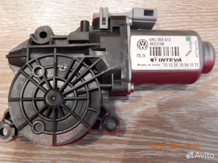 Эл. привод стекл-ка зад. левой двери wv поло седан