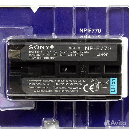 Sony NP-F770 новый, в заводской упаковке