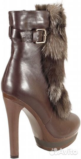 Кожаные полусапоги