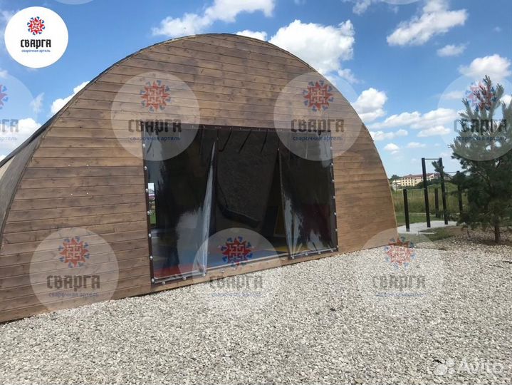 Тентовый ангар разборный каркас