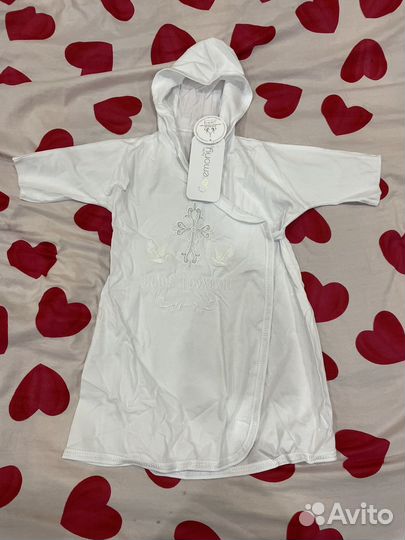 Рубашка для крещения новая 80