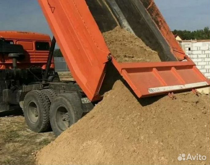 Песок кладочный, мелкий с доставкой