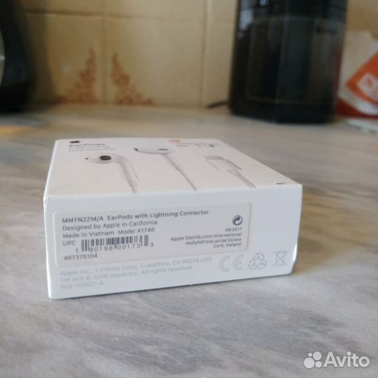 Наушники Apple EarPods lightning новые