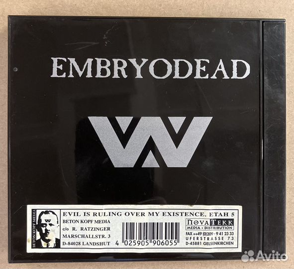 CD Wumpscut / Embryodead 1997 / Оригинал