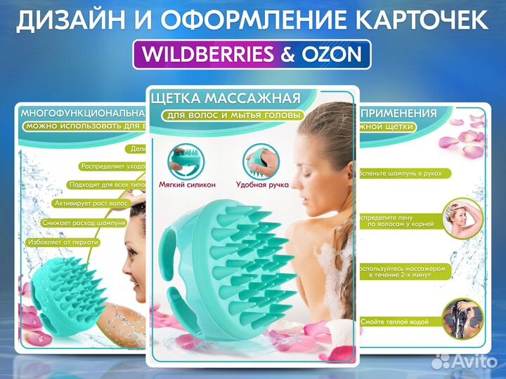 Инфографика для маркетплейсов Wildberries / Ozon