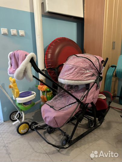 Детские санки коляска