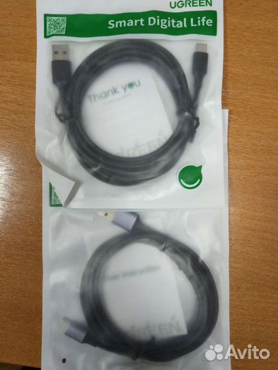 Кабель зарядки USB на Type-C Ugreen