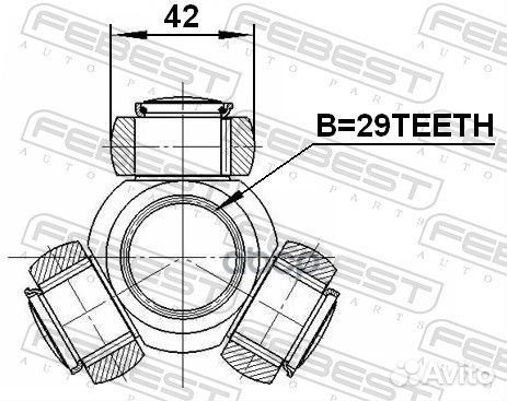 Трипоид ШРУСа fiat ducato 06/14- 2516-BOX3 251