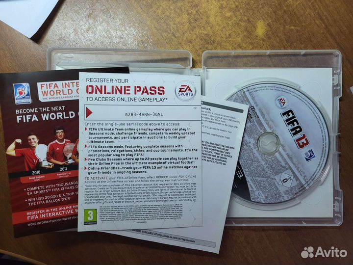 Диск FIFA 13 PS3