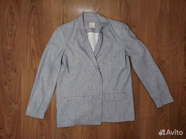 Пиджак женский с твидовым принтом M-L (46-48)