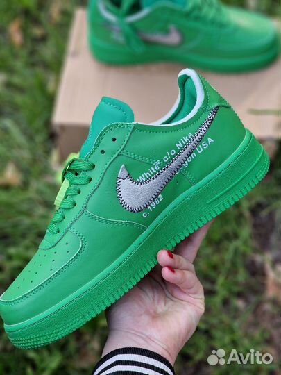 Off-White x Nike Air Force 1 Low Light Green Spark