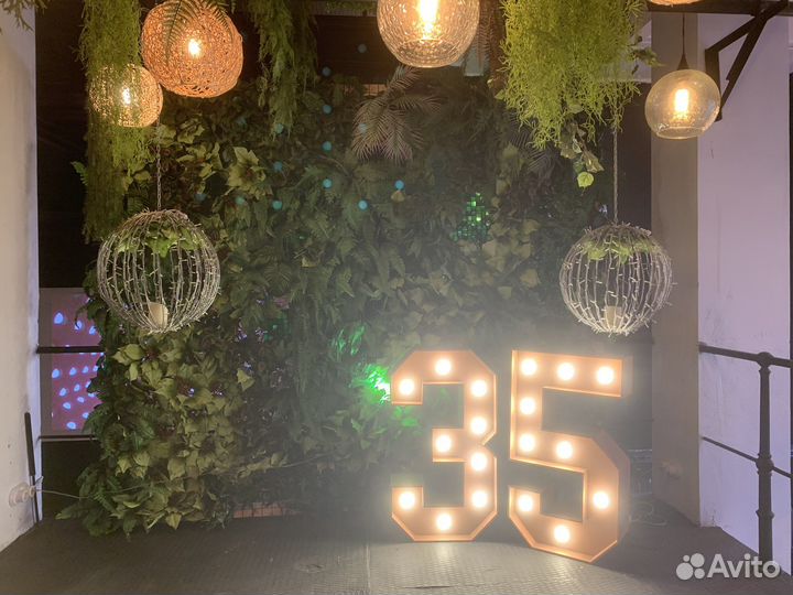 Светящиеся цифры, цифры с лампочками