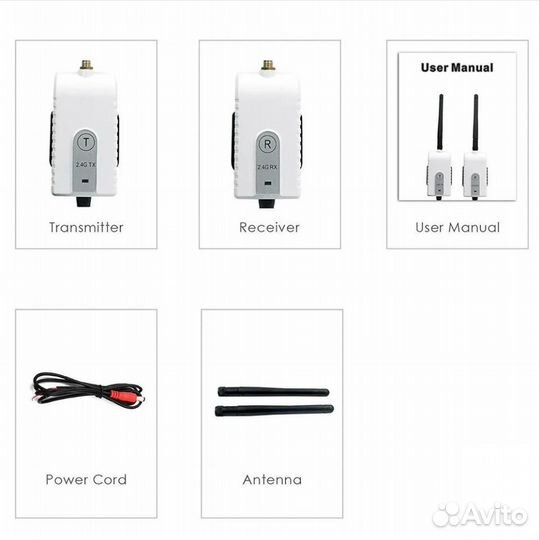 2,4G Беспроводный комплект передатчика и приемника