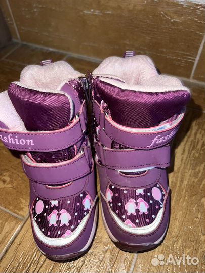 Зимние ботинки для девочки 25 размер