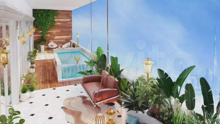 Квартира-студия, 43 м² (ОАЭ)