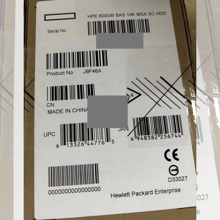 [J9F46A] Жесткий Диск Hp 600gb 787646-001 Для Msa J9f46a