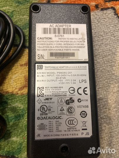 Блок питания/ac adapter psm28u-201