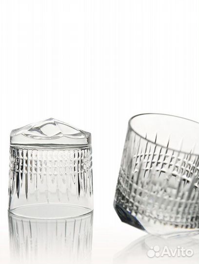 Хрустальные стаканы для виски (неваляшки) 6шт