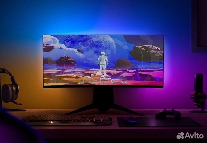 Подсветка монитора Philips hue+ hue bridge