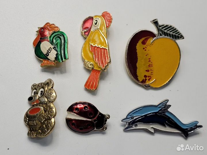 Набор знаков значков 6 шт броши детские Эмаль
