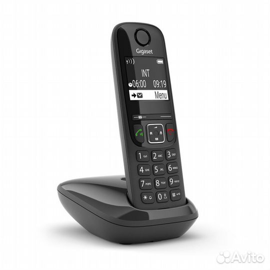 Радиотелефон dect Gigaset AS690 DUO RUS, черный