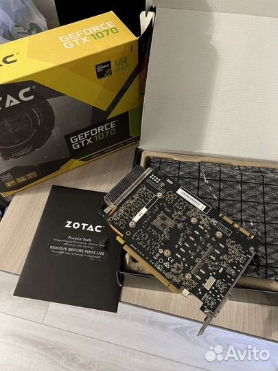 Zotac GTX 1070 Mini 8GB 256bit gddr5 + коробка