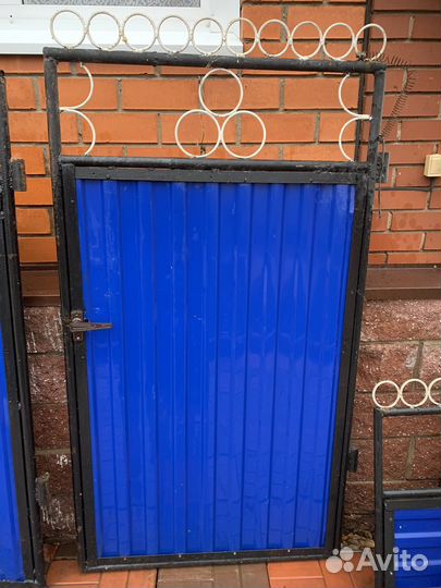 Металлические ворота бу