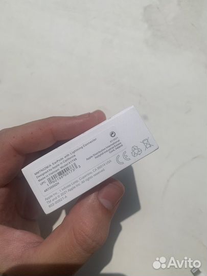 Наушники apple lightning