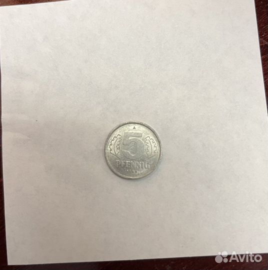 5 пфенниг 1983 гдр