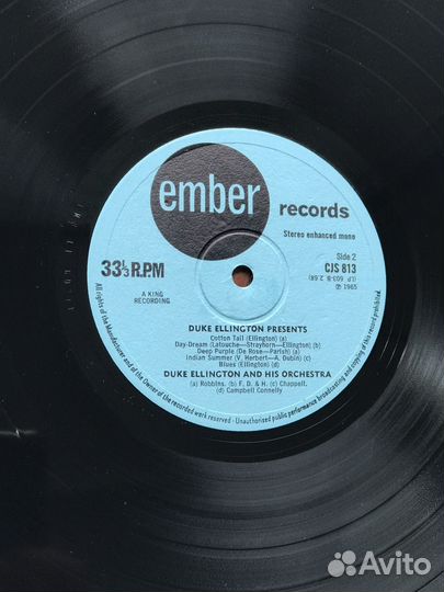 Duke Ellington “Presents.“Lp,USA,1965