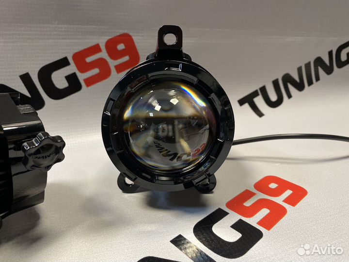 Туманки птф LED линза laser zmb для Лада Приора