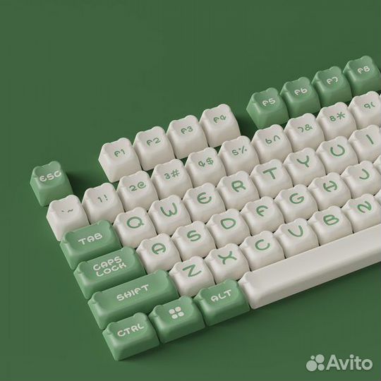 Кейкапы Сет Akko Matcha Bear OEM (122-key)