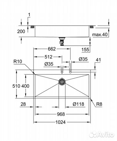 Кухонная мойка Grohe 31586SD1 Хром