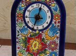 Часы керамика глазурь Барселона