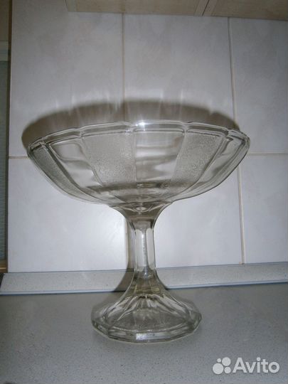 Ваза на ножке для фруктов, конфет. СССР