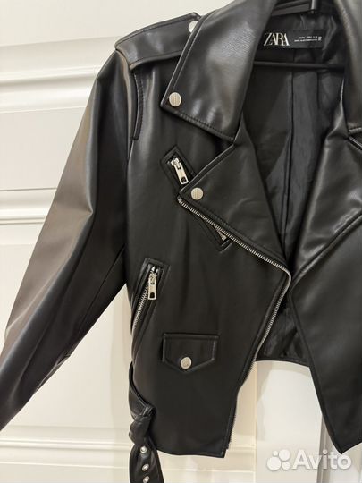 Кожаная косуха Zara