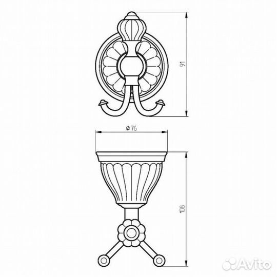 Крючок Migliore Olivia 17554 хром