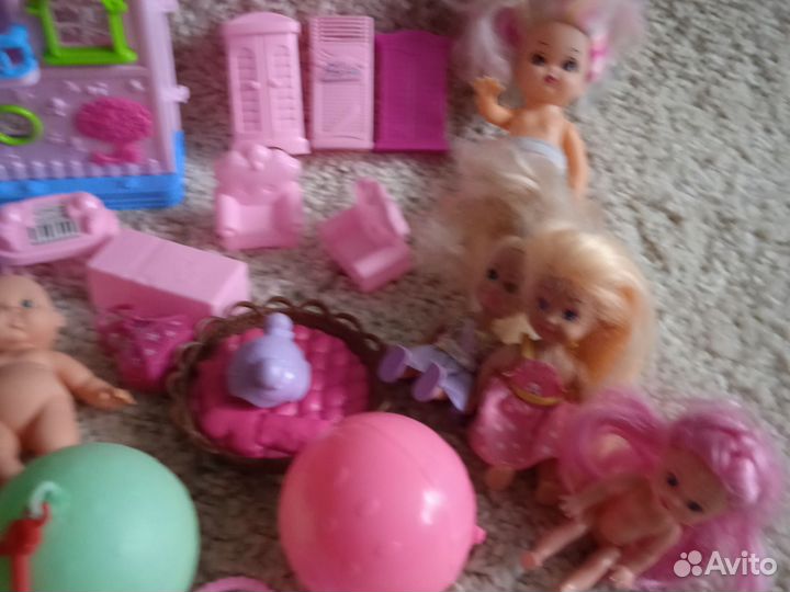 Куклы пупсы игрушки пакетом мешком