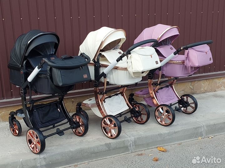 Коляска 2в1 Новая Кожа большой ассортимент (Star)