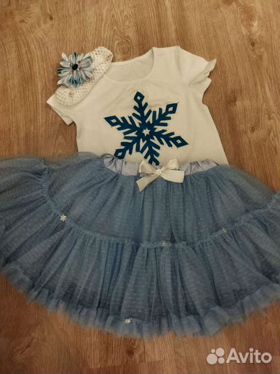 Новогодний костюм Снежинка рост 116